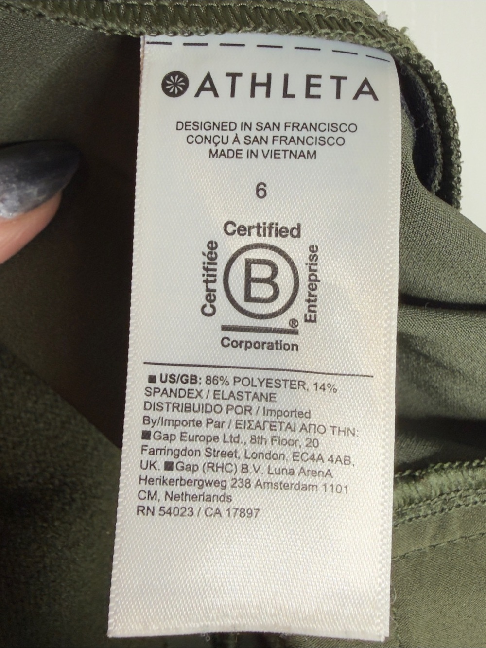 Athleta Endless High Rise Cargo  Pants in Aspen Olive Size 6 - Picture 8 of 15